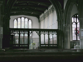 the splendid chancel windows letting in light
